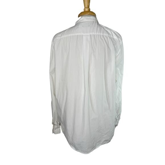 SUNDANCE White Eyelet Lace Crochet Popover Collar Shirt Size Small 100% Cotton - Picture 3 of 10